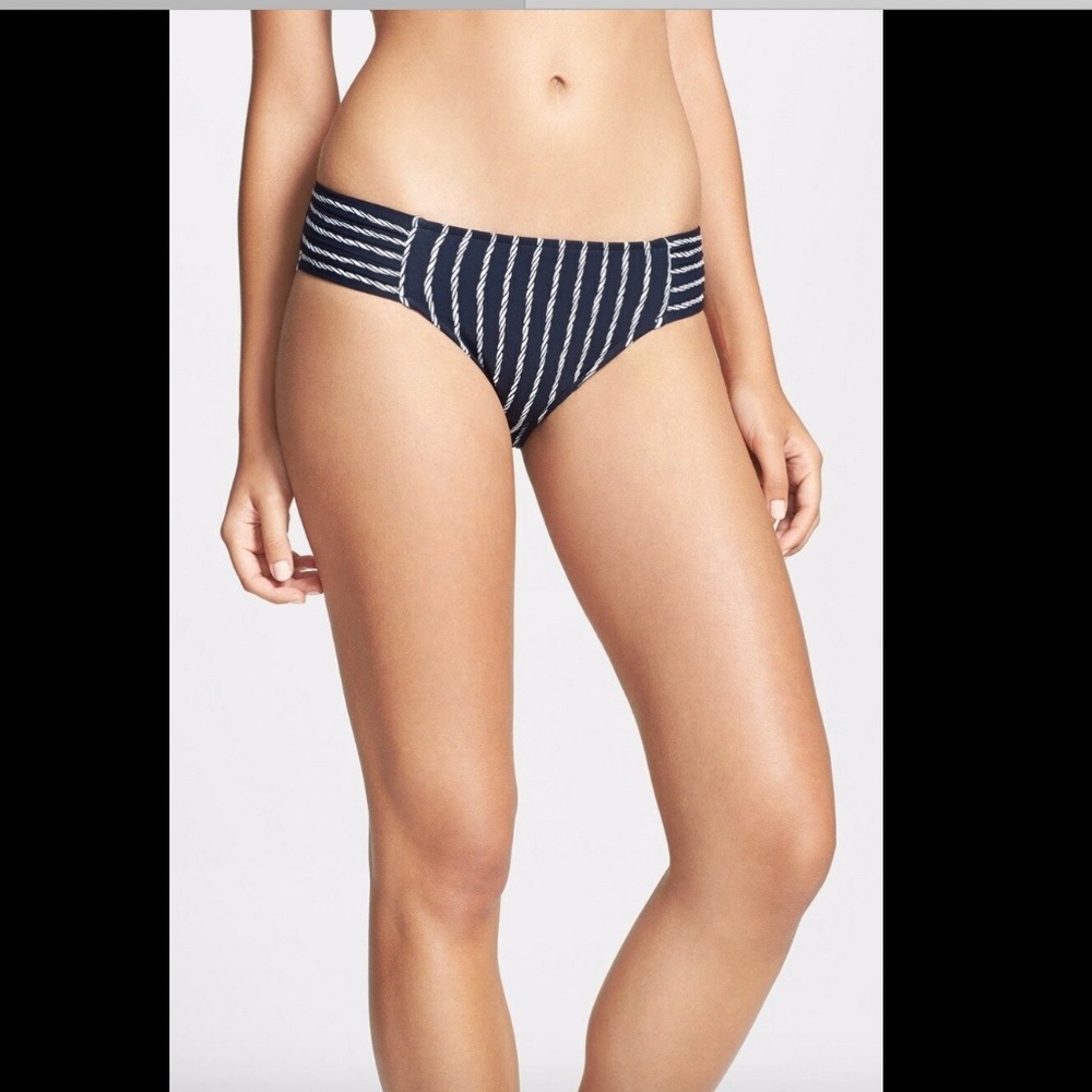 NWT Seafolly Coastline Soft‎ Pleated Bikini Bottom